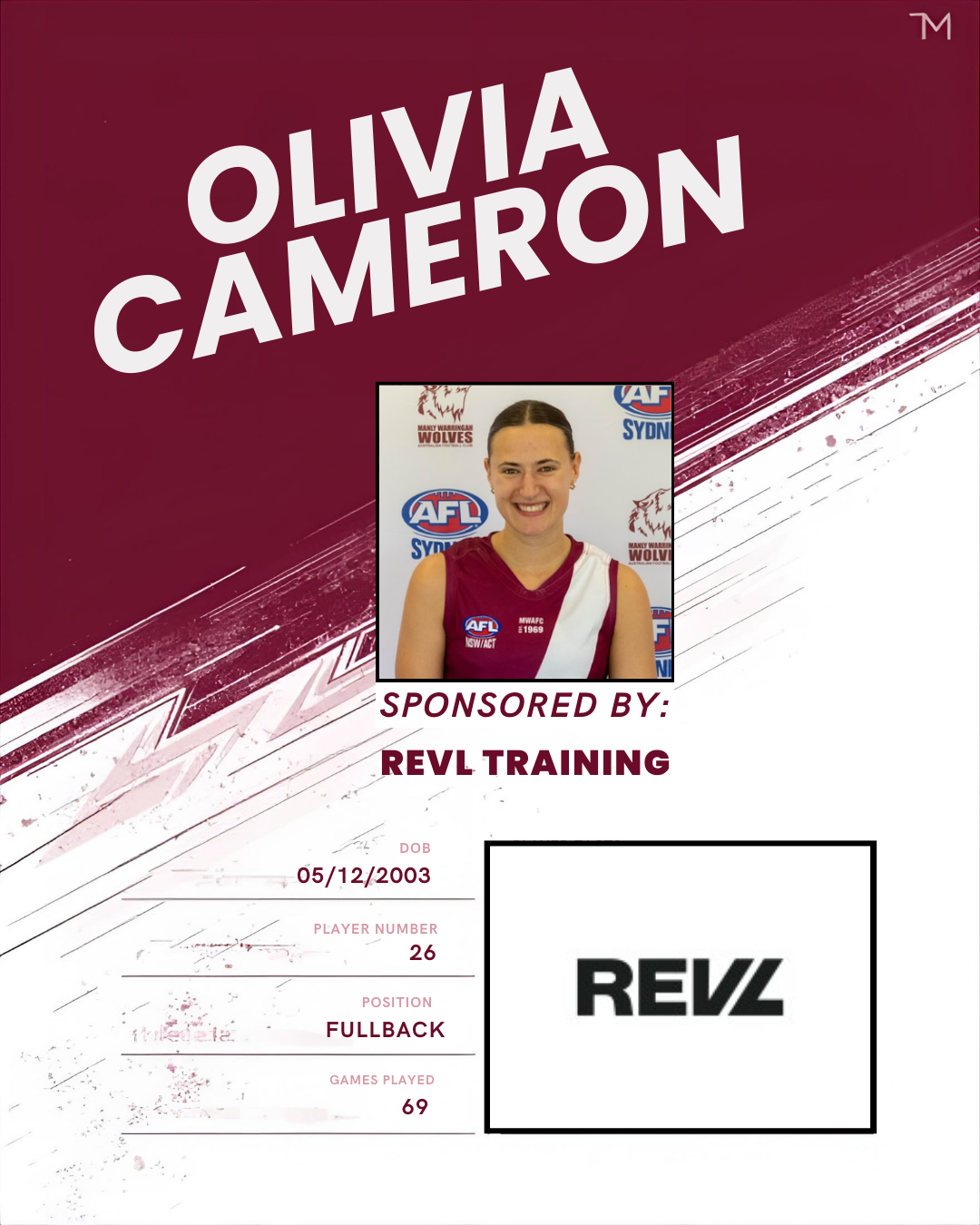 Olivia Cameron Sponsored